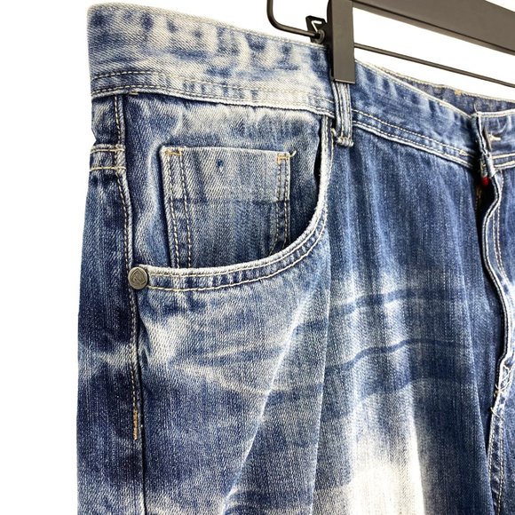 ENCRYPTED Distressed Denim Jeans - Picture 10 of 16